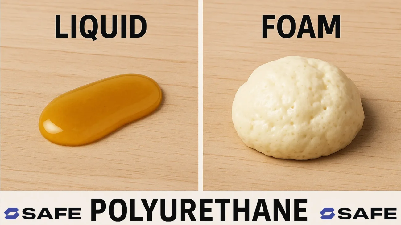 تصویر چسب پلی اورتان فوم و مایع