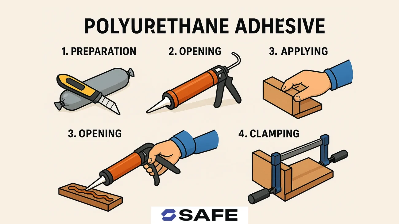 نحوه استفاده از چسب پلی اورتان
