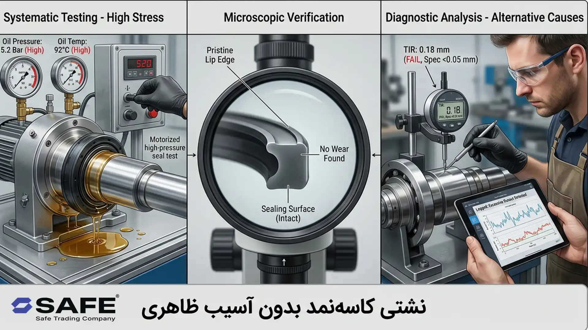 نشتی کاسهنمد بدون آسیب ظاهری